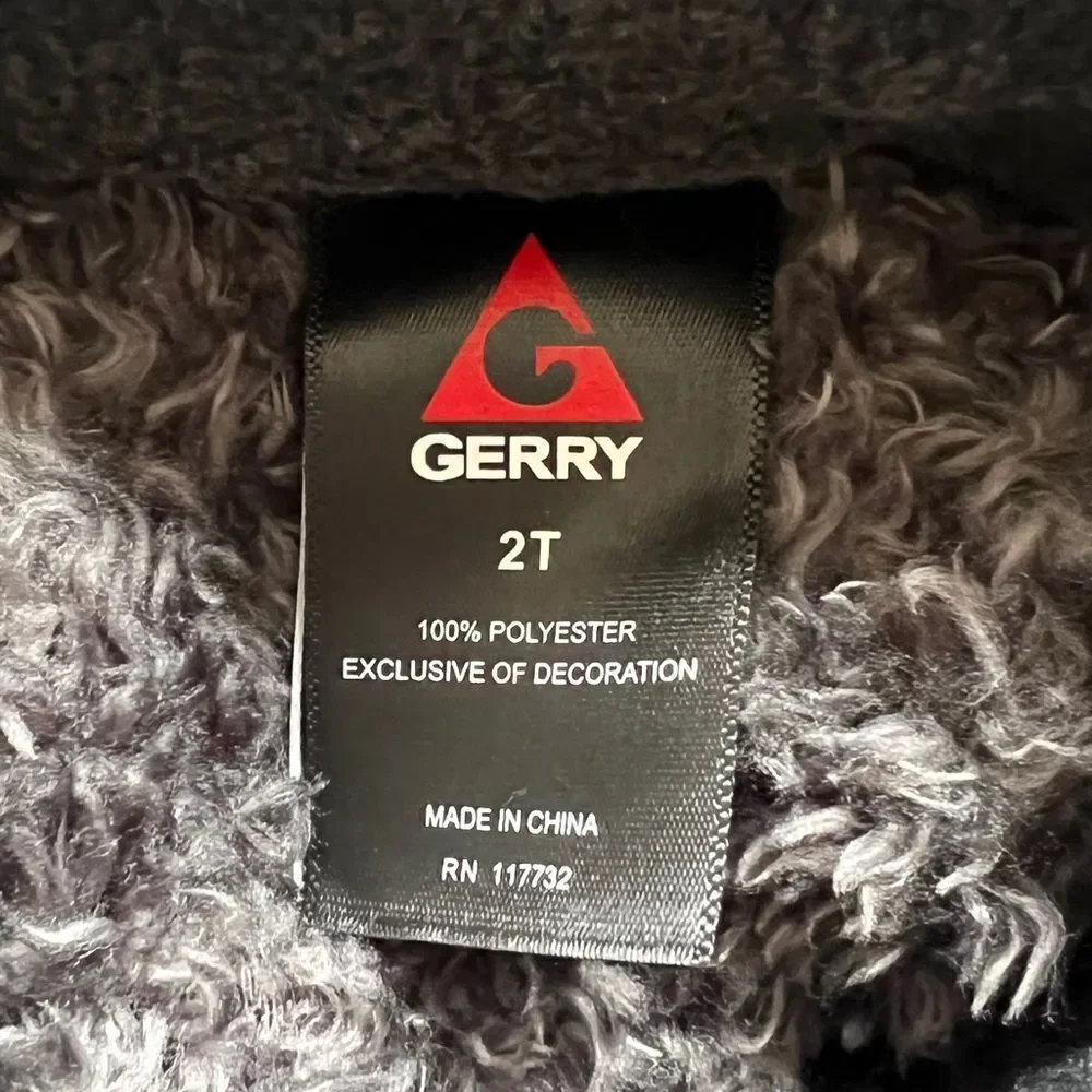 Gerry Kids Interior Fleece Jacket of the Systems Jacket Sterling Gray 2T EUC